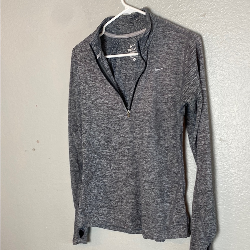 Nike Women's Heathered Gray Long Sleeve Tee Size Medium